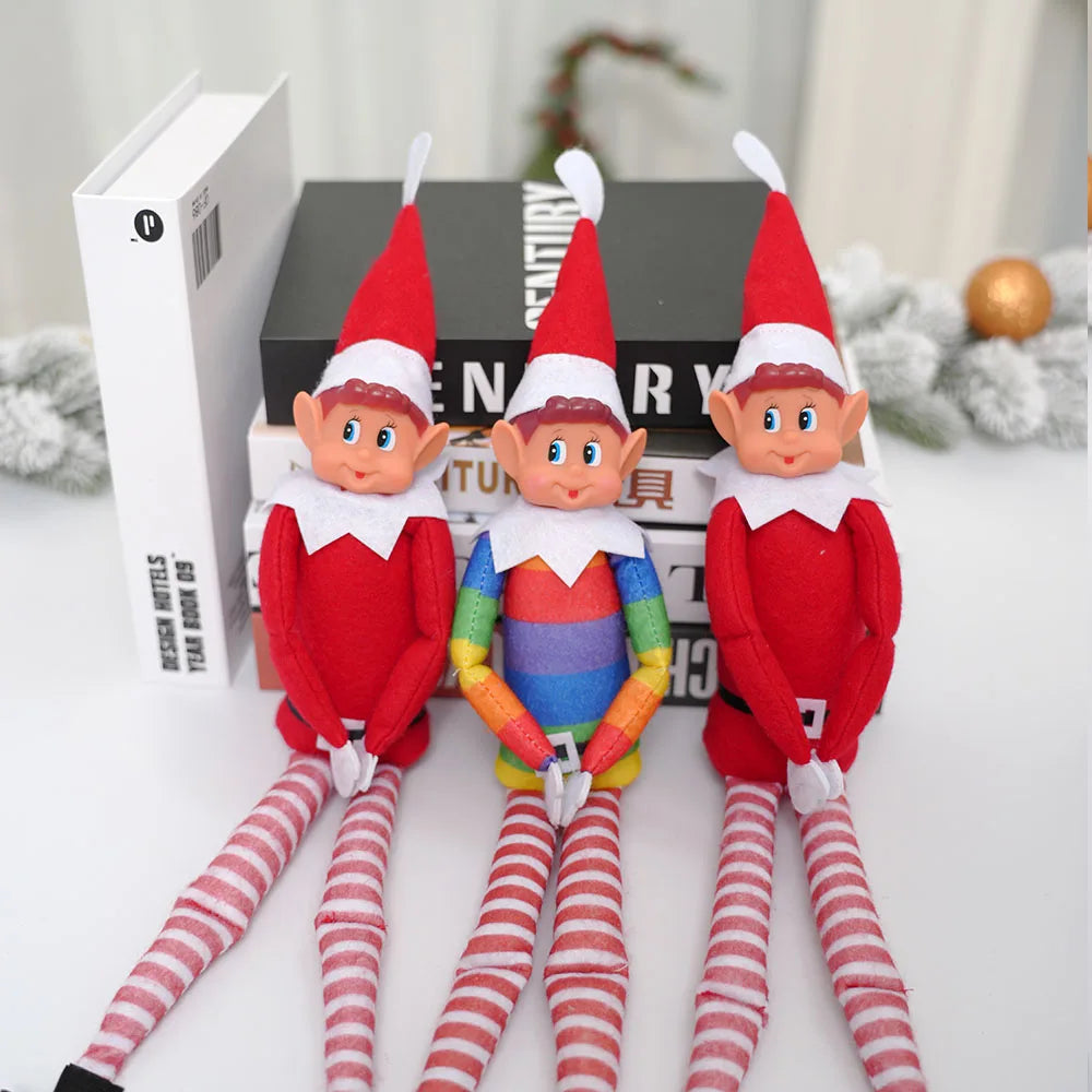 42cm Christmas Elf Behaving Behavin Badly Plush Toy Novelty Long Bendy Naughty Boy Elf on The Shelf Christmas Elves Doll